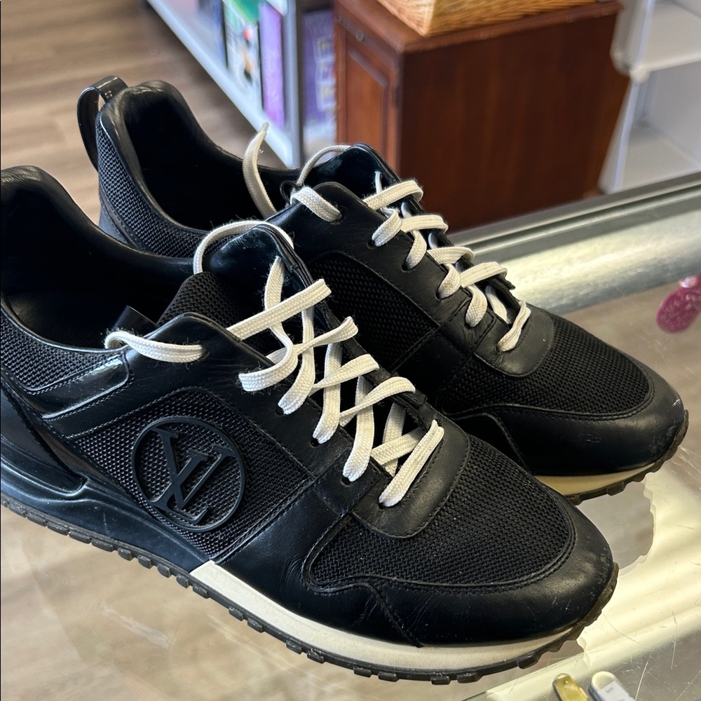 Louis Vuitton Black and White Womens Sneakers